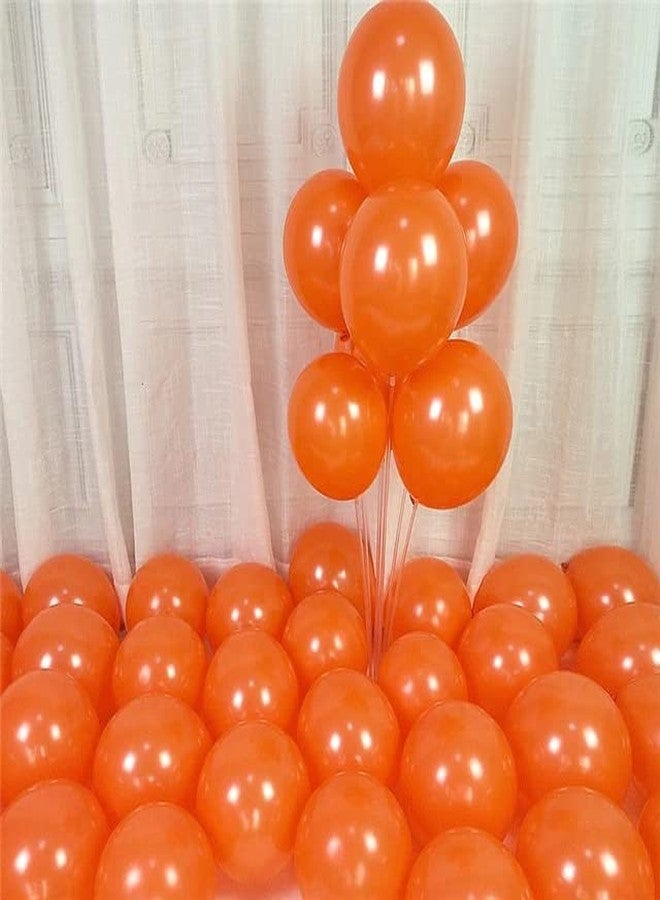 Flyloons Orange Balloons Pack of 100 for birthday decoration items also suitable for Anniversary, Wedding, Celebration, Party - Image 1